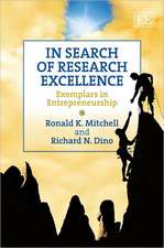 In Search of Research Excellence – Exemplars in Entrepreneurship