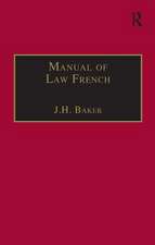 Manual of Law French