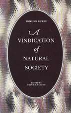 VINDICATION OF NATURAL SOCIETY, A 