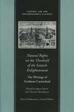 NATURAL RIGHTS ON THE THRESHOLD OF THE SCOTTISH ENLIGHTENMENT