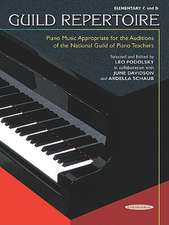 Guild Repertoire -- Piano Music Appropriate for the Auditions of the National Guild of Piano Teachers: Elementary C & D