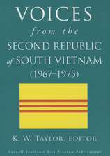 Voices from the Second Republic of South Vietnam (1967–1975)