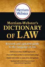 Merriam-Webster's Dictionary of Law