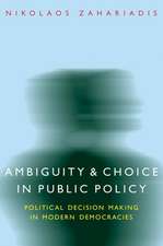 Ambiguity and Choice in Public Policy