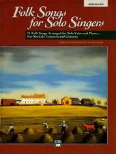 Folk Songs for Solo Singers, Vol 1