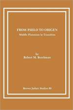 From Philo to Origen