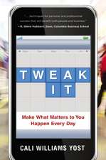 Tweak It: Make What Matters to You Happen Every Day