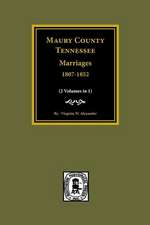 Maury County, Tennessee Marriages, 1807-1852