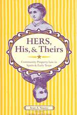 Hers, His, and Theirs: Community Property Law in Spain and Early Texas