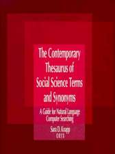 The Contemporary Thesaurus of Social Science Terms and Synonyms