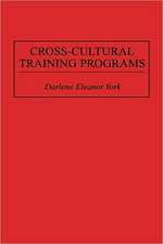 Cross-Cultural Training Programs