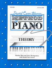 David Carr Glover Method for Piano Theory