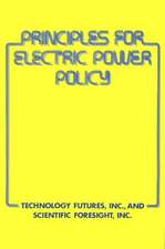 Principles for Electric Power Policy