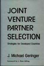 Joint Venture Partner Selection