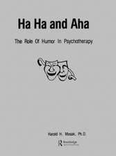 Ha, Ha And Aha: The Role Of Humour In Psychotherapy