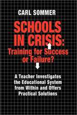 Schools in Crisis: A Teacher Investigates the Educational System from Within and Offers Practical Solut