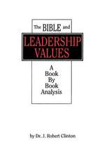 The Bible and Leadership Values