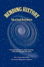 Bending History: Selected Talks of Joseph W. Mathews