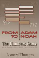 From Adam to Noah-The Numbers Game