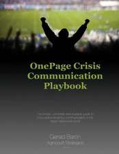 One Page Crisis Communication Playbook: Halos & Horns (Large Print)