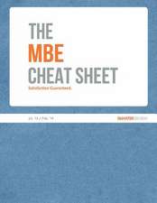 The MBE Cheat Sheet