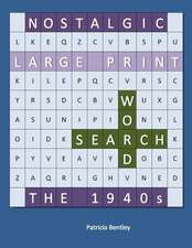 Nostalgic Large Print Word Search