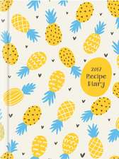 EAGLEMOSS: 2017 Recipe Diary 'Pineapple Design': A5 Week-to-