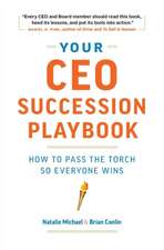 Your CEO Succession Playbook