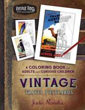 Vintage Travel Postcards Coloring Book