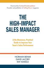 The High-Impact Sales Manager