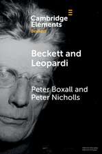 Beckett & Leopardi