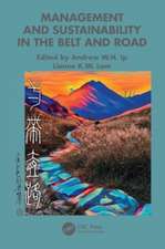 Management and Sustainability in the Belt and Road