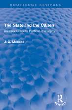 The State and the Citizen: An Introduction to Political Philosophy