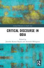 Critical Discourse in Odia