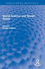 Social Science and Social Policy