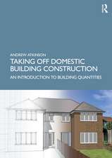 Taking Off Domestic Building Construction