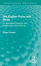 Old English Prose and Verse