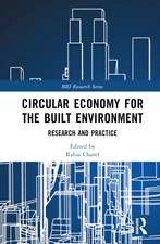 Circular Economy for the Built Environment: Research and Practice