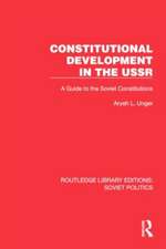 Constitutional Development in the USSR