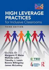 High Leverage Practices for Inclusive Classrooms