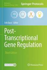 Post-Transcriptional Gene Regulation