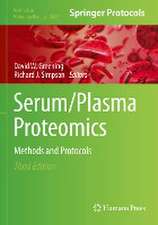 Serum/Plasma Proteomics: Methods and Protocols