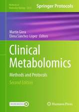 Clinical Metabolomics: Methods and Protocols