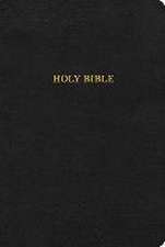 KJV Large Print Thinline Bible, Black Leathertouch