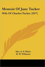 Memoir Of Jane Tucker