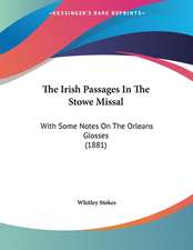 The Irish Passages In The Stowe Missal