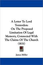 A Letter To Lord Tenterden