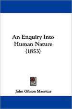 An Enquiry Into Human Nature (1853)