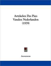 Artykelen Des Pays Vanden Nederlanden (1579)