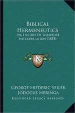 Biblical Hermeneutics